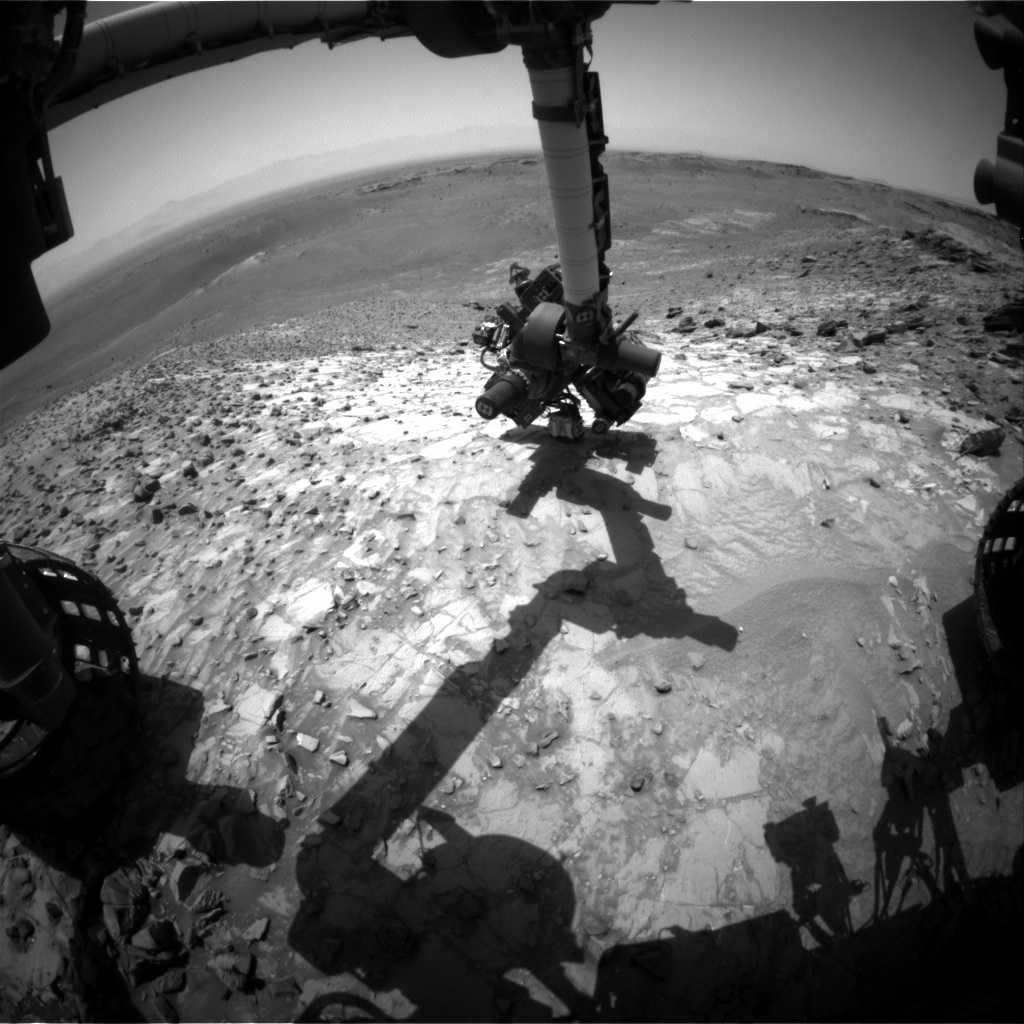 Nasa's Mars rover Curiosity acquired this image using its Front Hazard Avoidance Camera (Front Hazcam) on Sol 1065, at drive 2542, site number 48