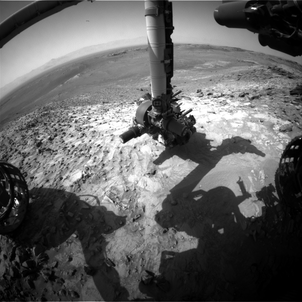 Nasa's Mars rover Curiosity acquired this image using its Front Hazard Avoidance Camera (Front Hazcam) on Sol 1065, at drive 2542, site number 48