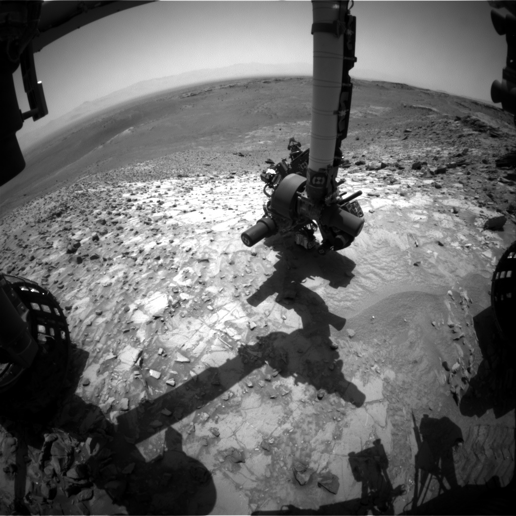 Nasa's Mars rover Curiosity acquired this image using its Front Hazard Avoidance Camera (Front Hazcam) on Sol 1066, at drive 2542, site number 48