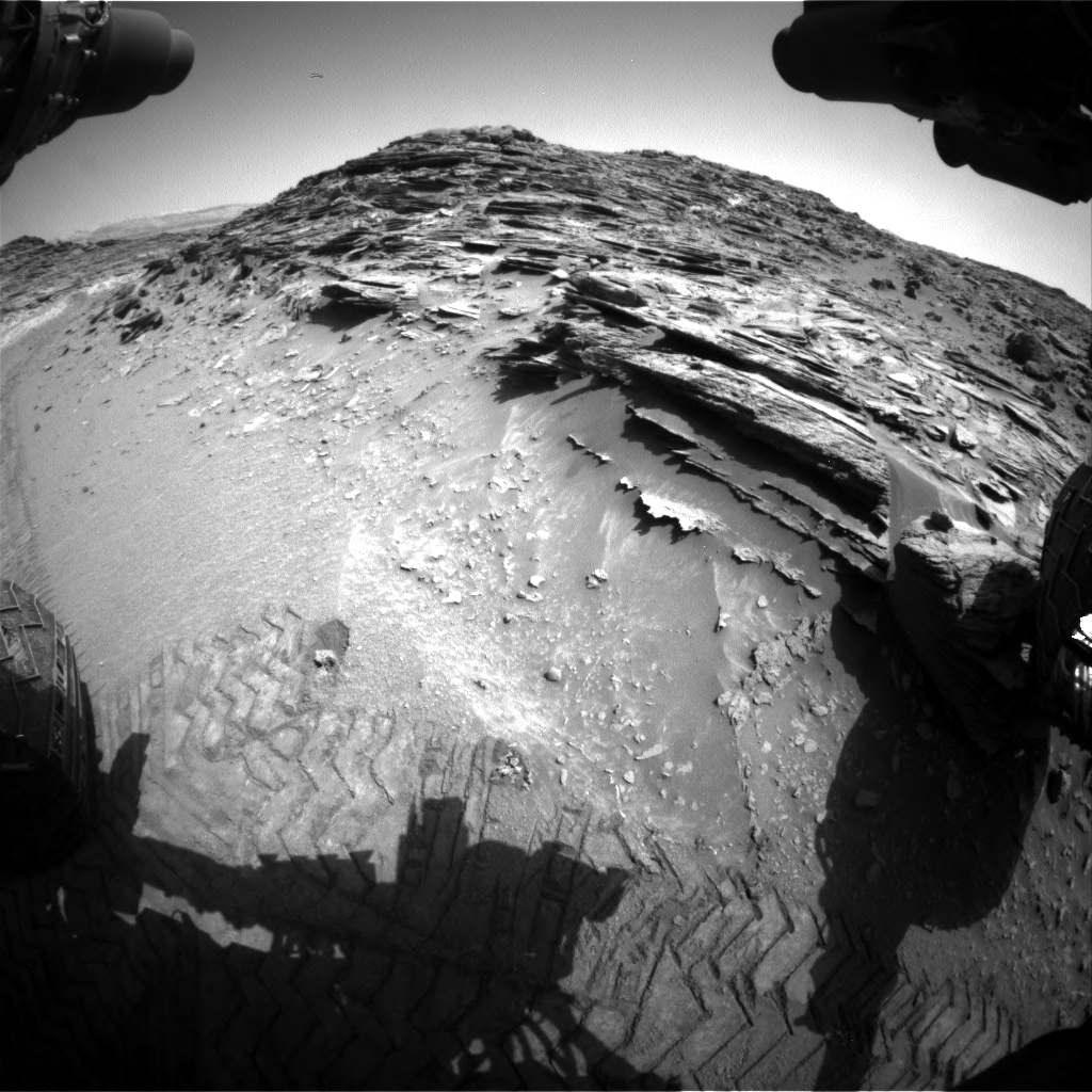 Nasa's Mars rover Curiosity acquired this image using its Front Hazard Avoidance Camera (Front Hazcam) on Sol 1066, at drive 2794, site number 48