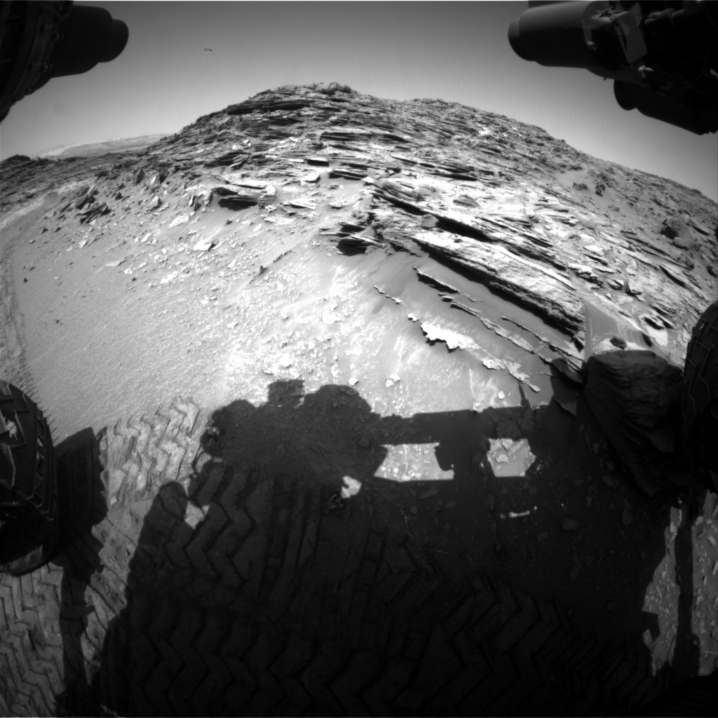Nasa's Mars rover Curiosity acquired this image using its Front Hazard Avoidance Camera (Front Hazcam) on Sol 1067, at drive 2794, site number 48