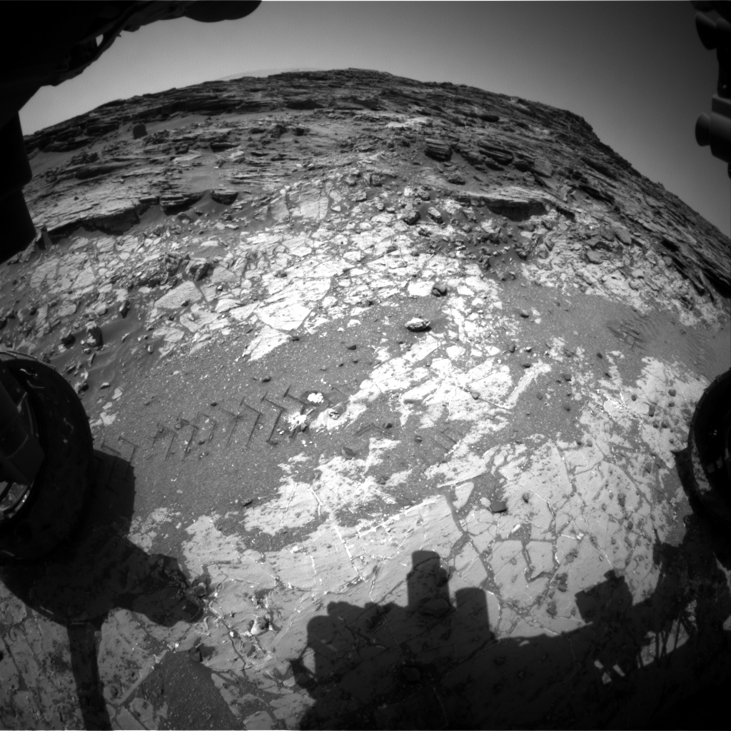 Nasa's Mars rover Curiosity acquired this image using its Front Hazard Avoidance Camera (Front Hazcam) on Sol 1071, at drive 0, site number 49