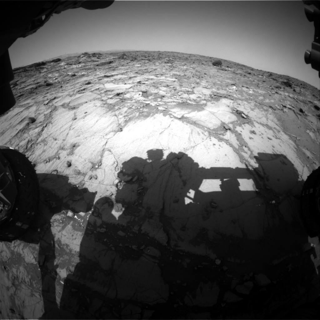 Nasa's Mars rover Curiosity acquired this image using its Front Hazard Avoidance Camera (Front Hazcam) on Sol 1073, at drive 294, site number 49