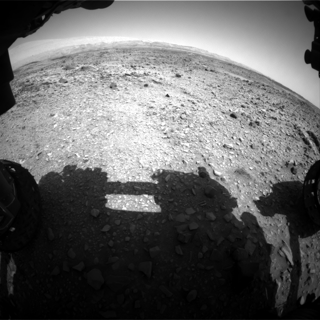Nasa's Mars rover Curiosity acquired this image using its Front Hazard Avoidance Camera (Front Hazcam) on Sol 1073, at drive 642, site number 49