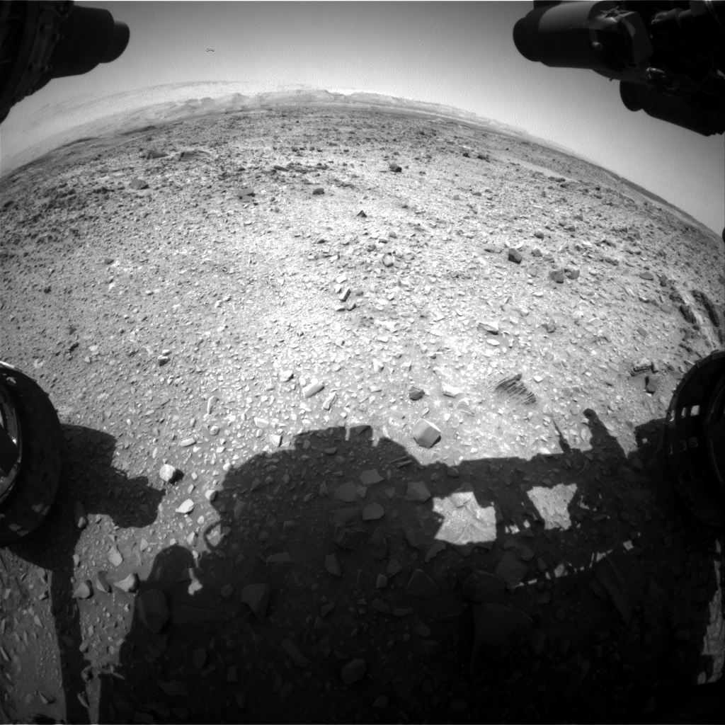 Nasa's Mars rover Curiosity acquired this image using its Front Hazard Avoidance Camera (Front Hazcam) on Sol 1074, at drive 642, site number 49