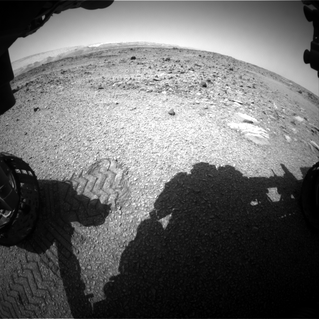 Nasa's Mars rover Curiosity acquired this image using its Front Hazard Avoidance Camera (Front Hazcam) on Sol 1077, at drive 814, site number 49