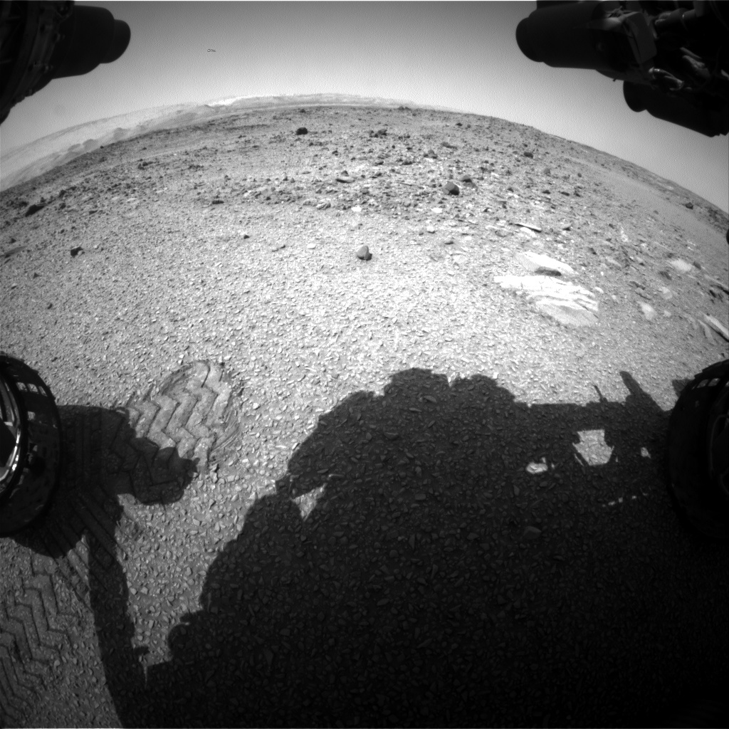 Nasa's Mars rover Curiosity acquired this image using its Front Hazard Avoidance Camera (Front Hazcam) on Sol 1077, at drive 814, site number 49