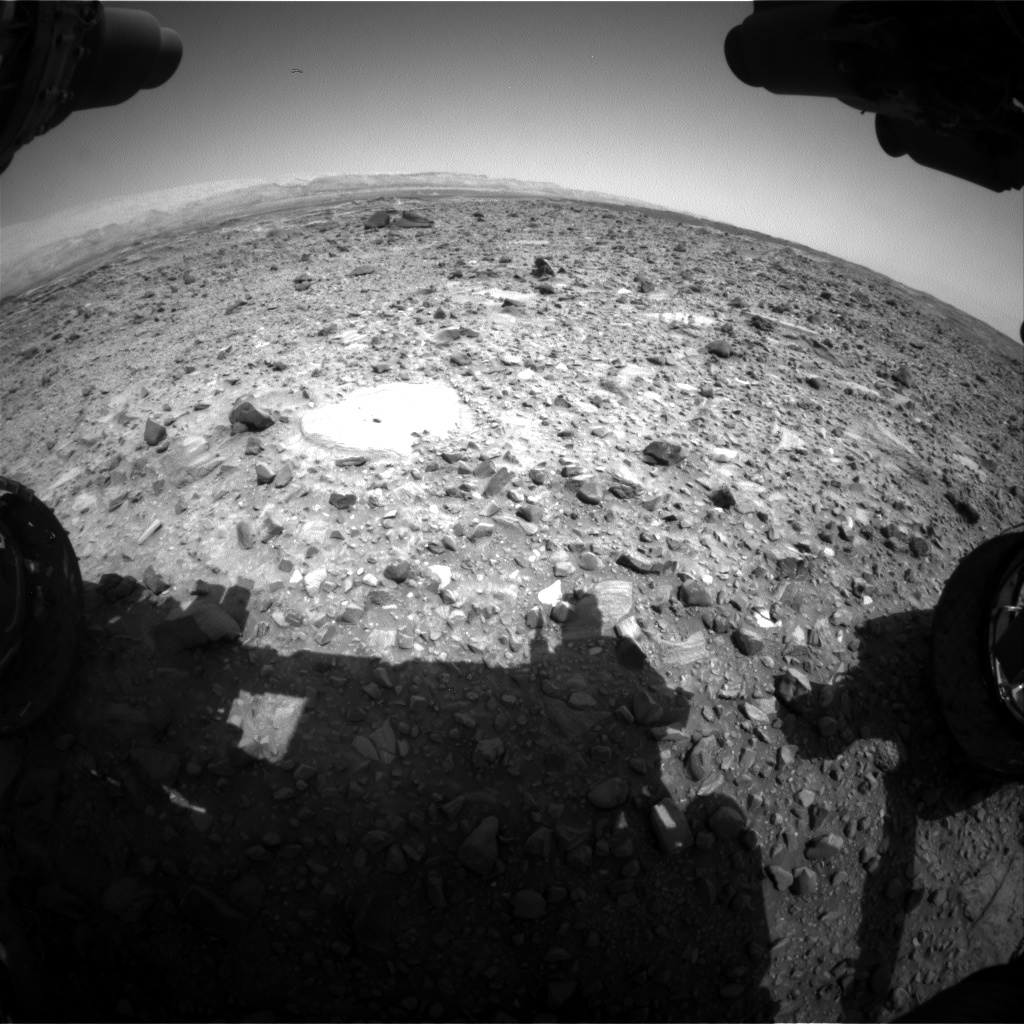 Nasa's Mars rover Curiosity acquired this image using its Front Hazard Avoidance Camera (Front Hazcam) on Sol 1078, at drive 1018, site number 49