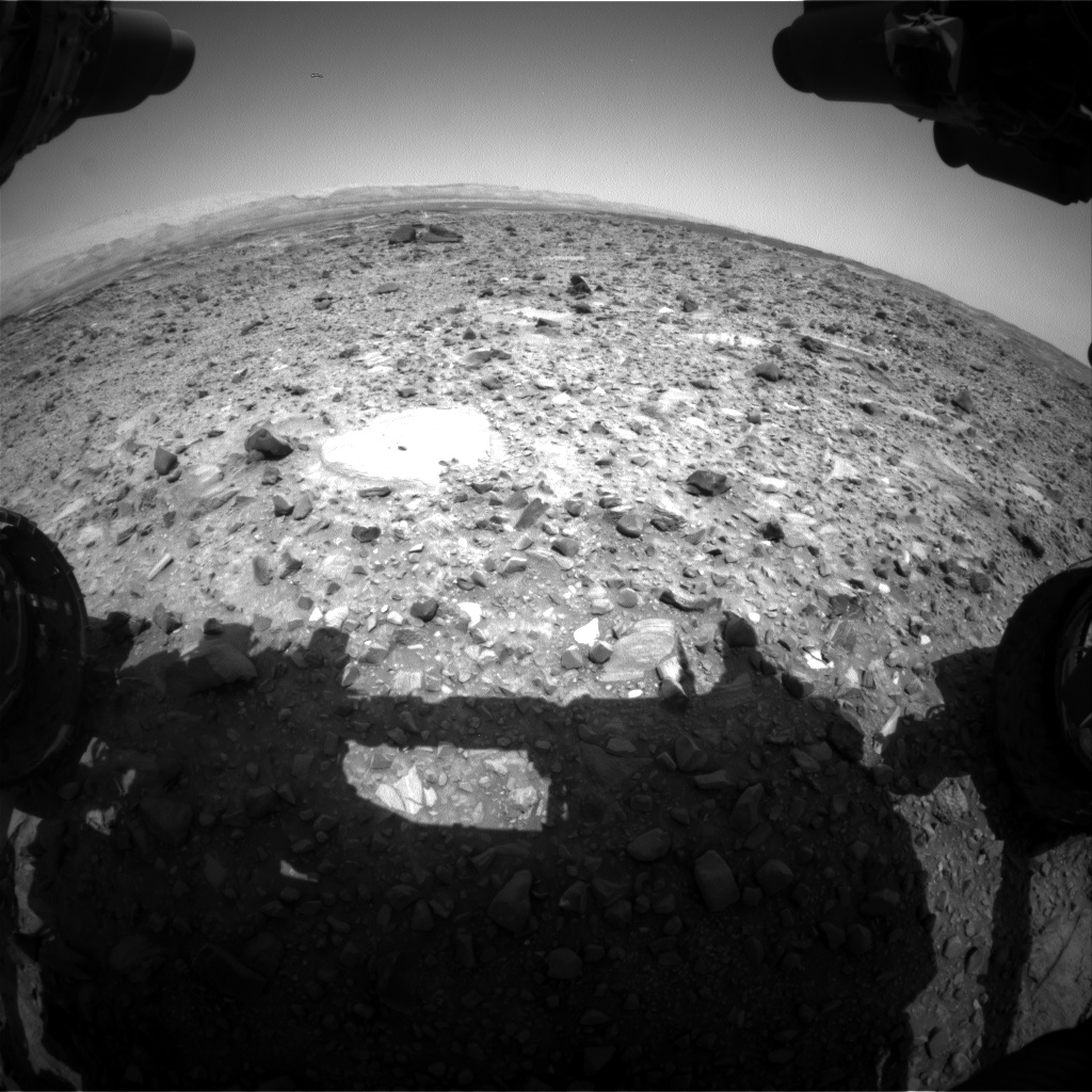 Nasa's Mars rover Curiosity acquired this image using its Front Hazard Avoidance Camera (Front Hazcam) on Sol 1079, at drive 1018, site number 49