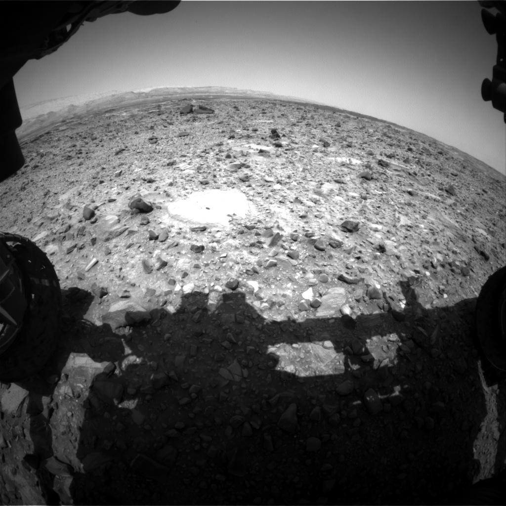 Nasa's Mars rover Curiosity acquired this image using its Front Hazard Avoidance Camera (Front Hazcam) on Sol 1080, at drive 1018, site number 49
