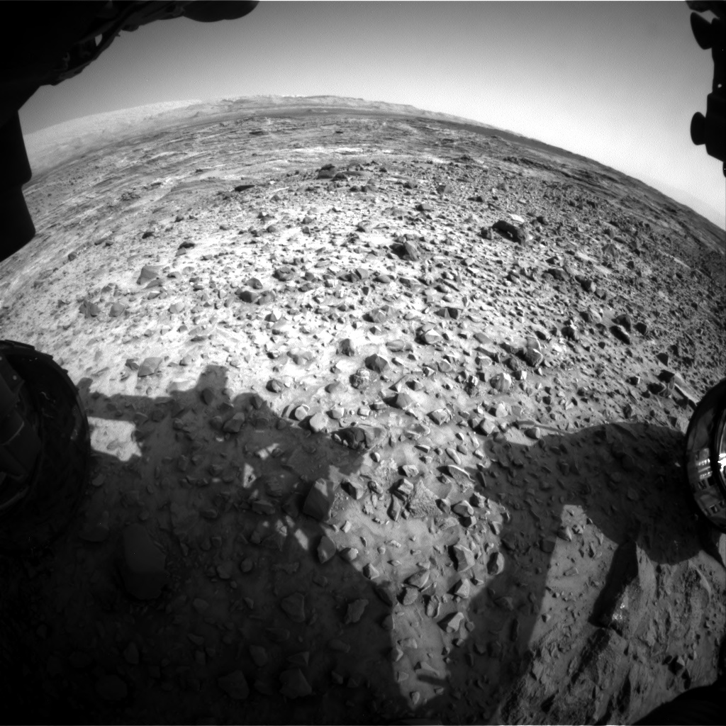 Nasa's Mars rover Curiosity acquired this image using its Front Hazard Avoidance Camera (Front Hazcam) on Sol 1080, at drive 1216, site number 49