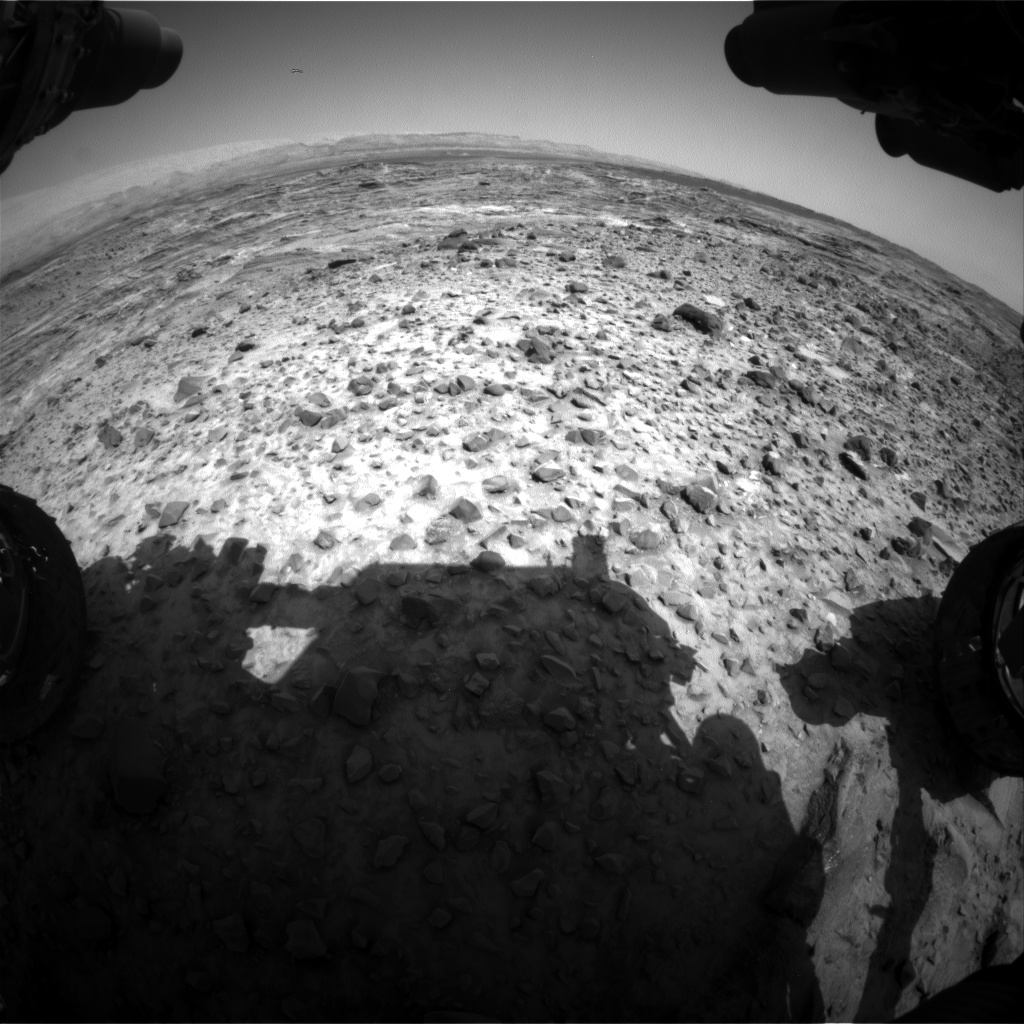 Nasa's Mars rover Curiosity acquired this image using its Front Hazard Avoidance Camera (Front Hazcam) on Sol 1081, at drive 1216, site number 49
