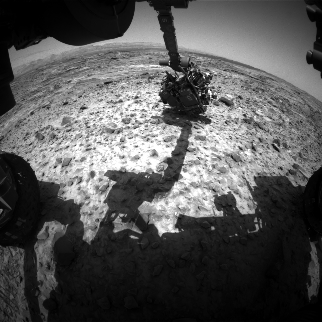 Nasa's Mars rover Curiosity acquired this image using its Front Hazard Avoidance Camera (Front Hazcam) on Sol 1083, at drive 1216, site number 49