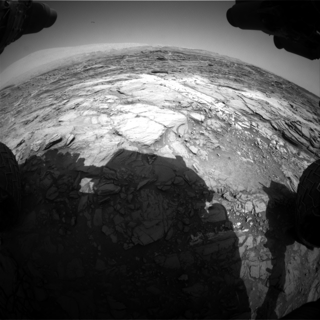 Nasa's Mars rover Curiosity acquired this image using its Front Hazard Avoidance Camera (Front Hazcam) on Sol 1083, at drive 1396, site number 49