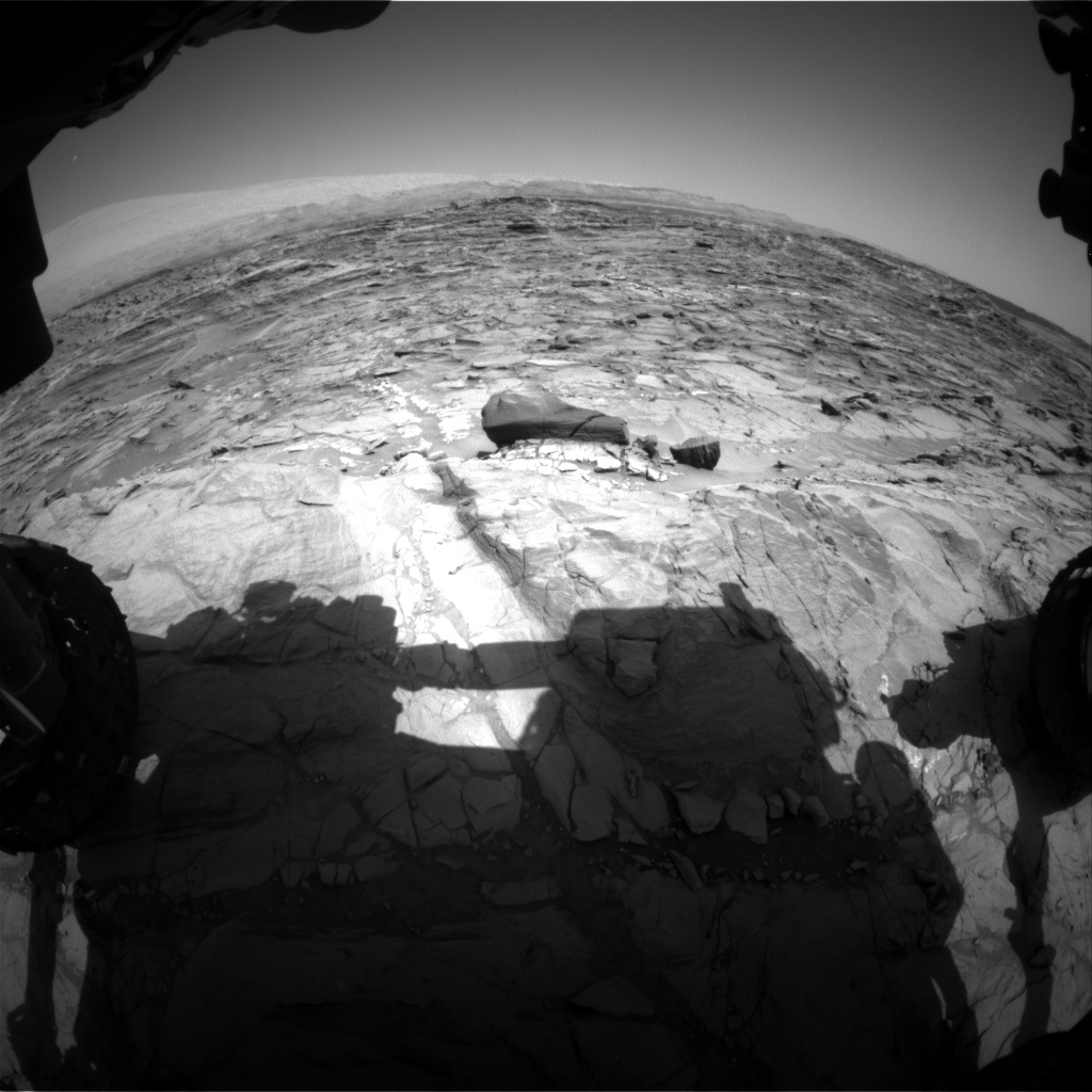 Nasa's Mars rover Curiosity acquired this image using its Front Hazard Avoidance Camera (Front Hazcam) on Sol 1084, at drive 1420, site number 49