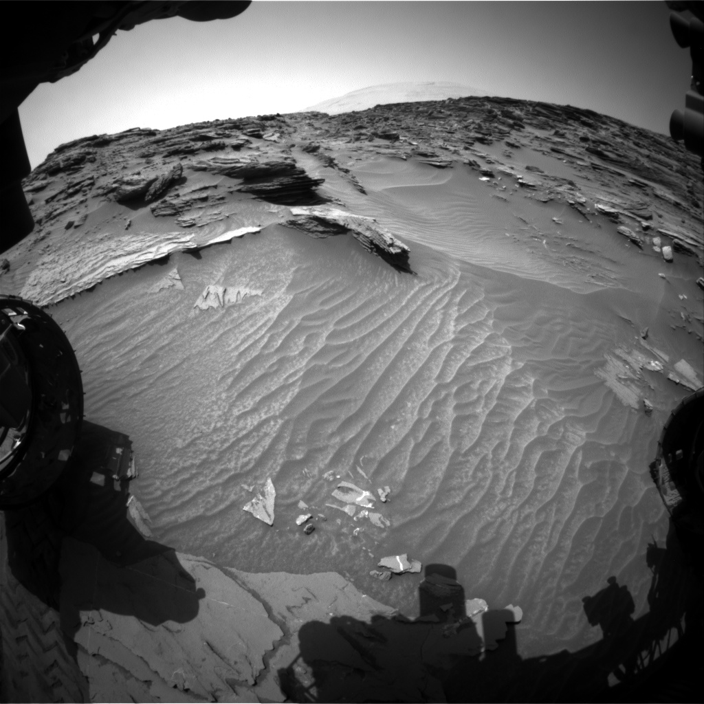 Nasa's Mars rover Curiosity acquired this image using its Front Hazard Avoidance Camera (Front Hazcam) on Sol 1087, at drive 1798, site number 49