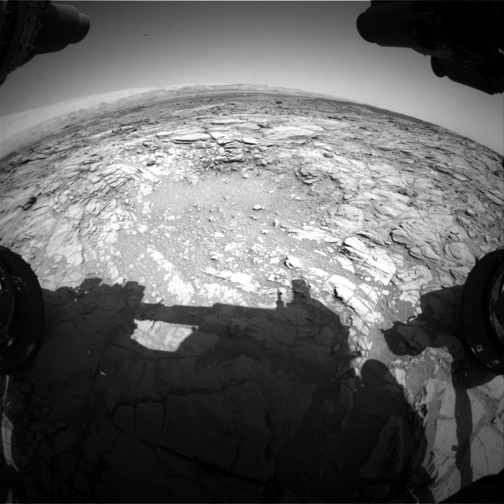 Nasa's Mars rover Curiosity acquired this image using its Front Hazard Avoidance Camera (Front Hazcam) on Sol 1094, at drive 2236, site number 49