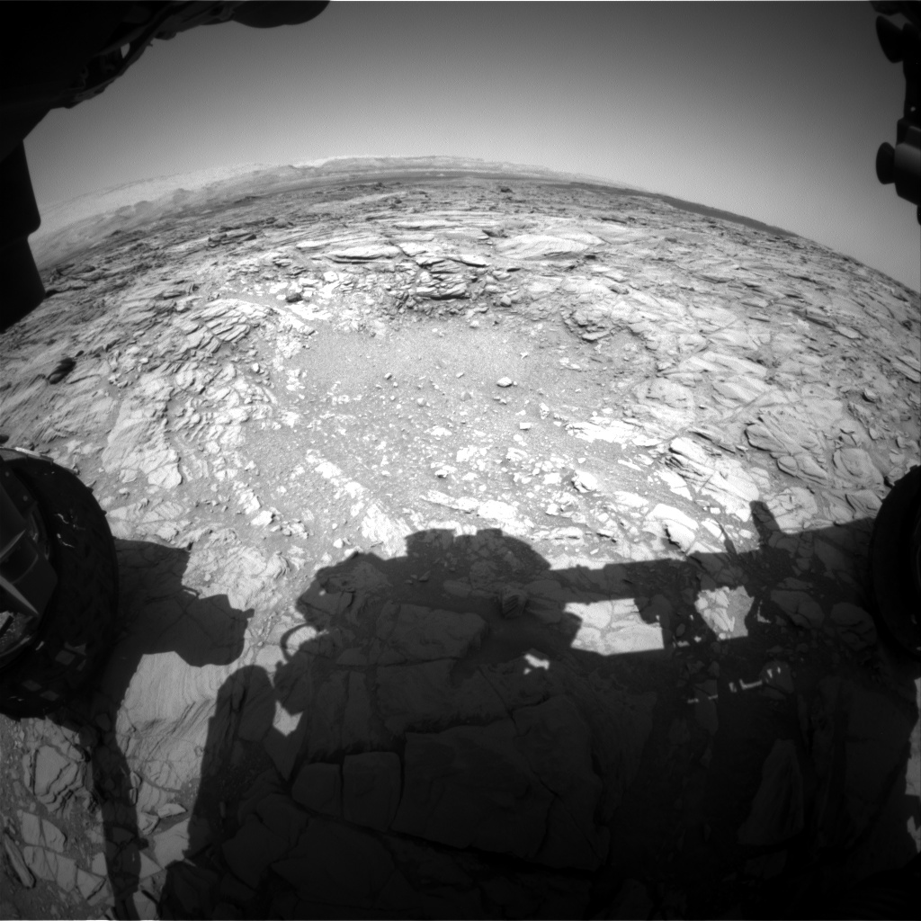 Nasa's Mars rover Curiosity acquired this image using its Front Hazard Avoidance Camera (Front Hazcam) on Sol 1095, at drive 2236, site number 49