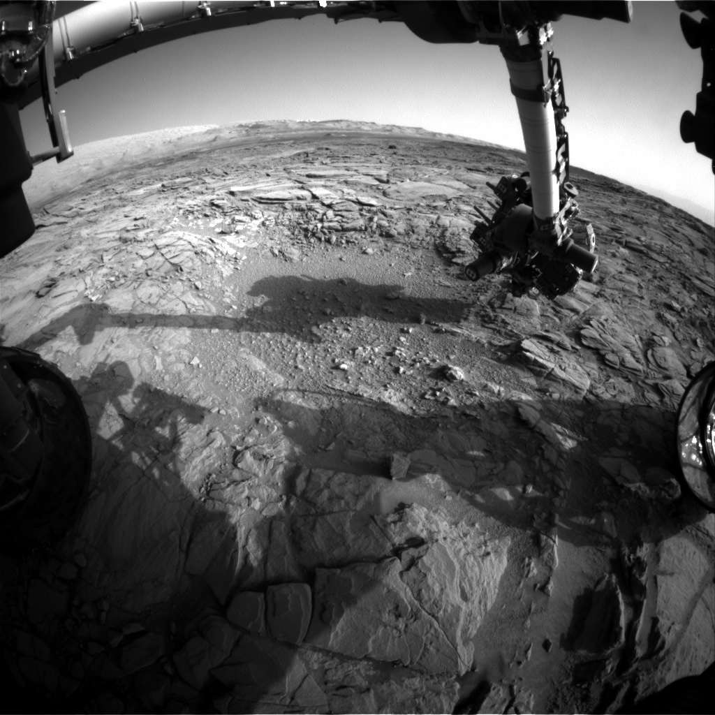 Nasa's Mars rover Curiosity acquired this image using its Front Hazard Avoidance Camera (Front Hazcam) on Sol 1097, at drive 2236, site number 49