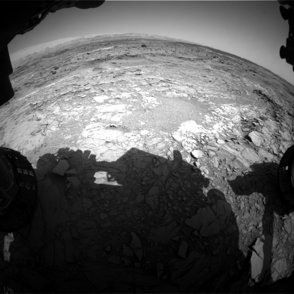 Nasa's Mars rover Curiosity acquired this image using its Front Hazard Avoidance Camera (Front Hazcam) on Sol 1098, at drive 2374, site number 49