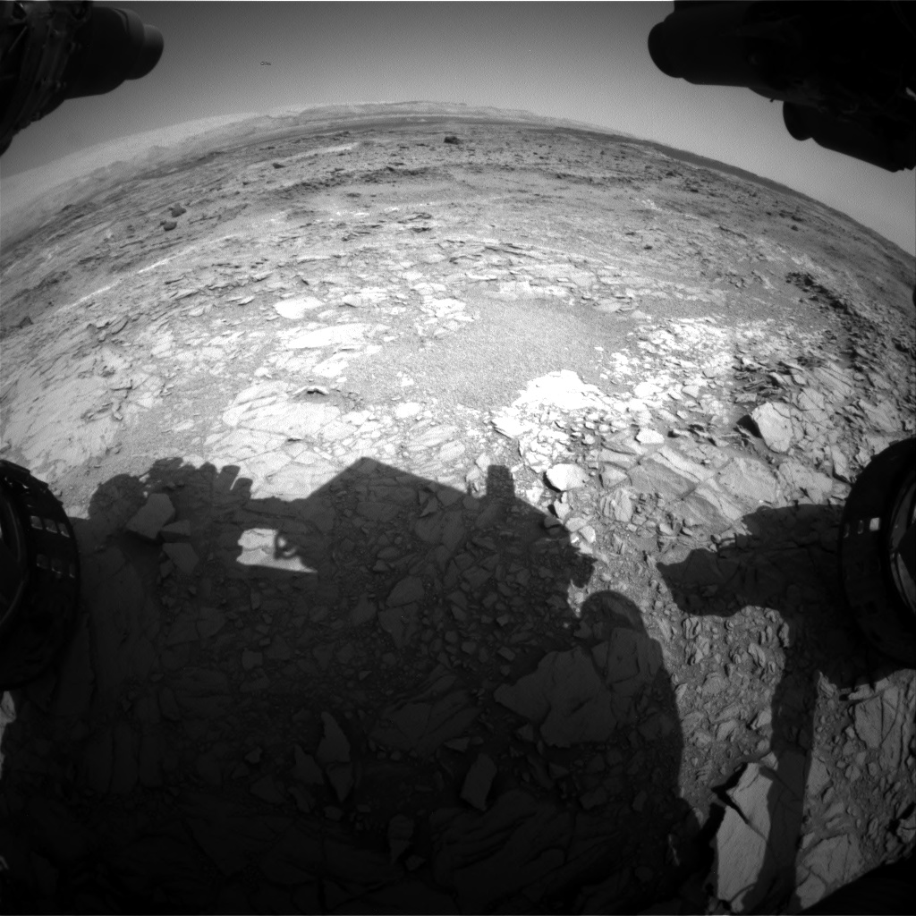 Nasa's Mars rover Curiosity acquired this image using its Front Hazard Avoidance Camera (Front Hazcam) on Sol 1098, at drive 2374, site number 49