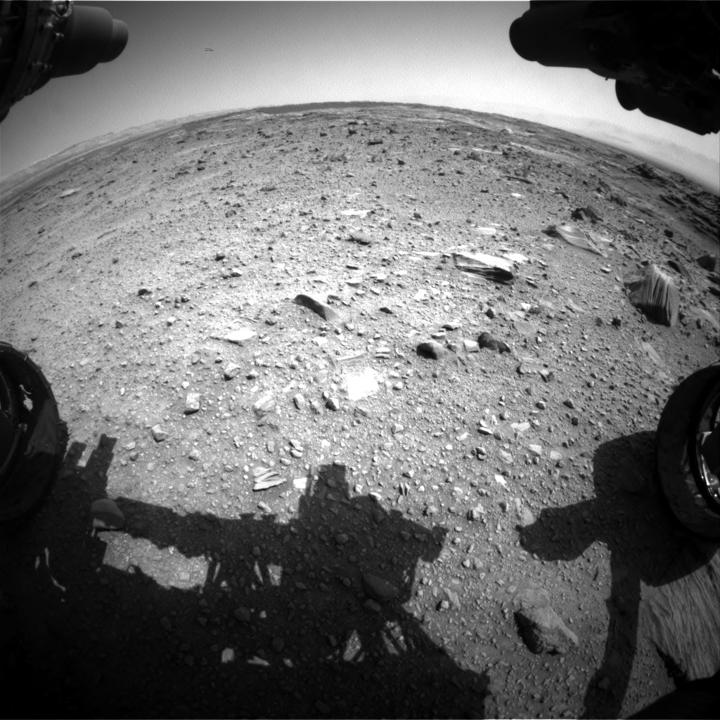 Nasa's Mars rover Curiosity acquired this image using its Front Hazard Avoidance Camera (Front Hazcam) on Sol 1099, at drive 2626, site number 49