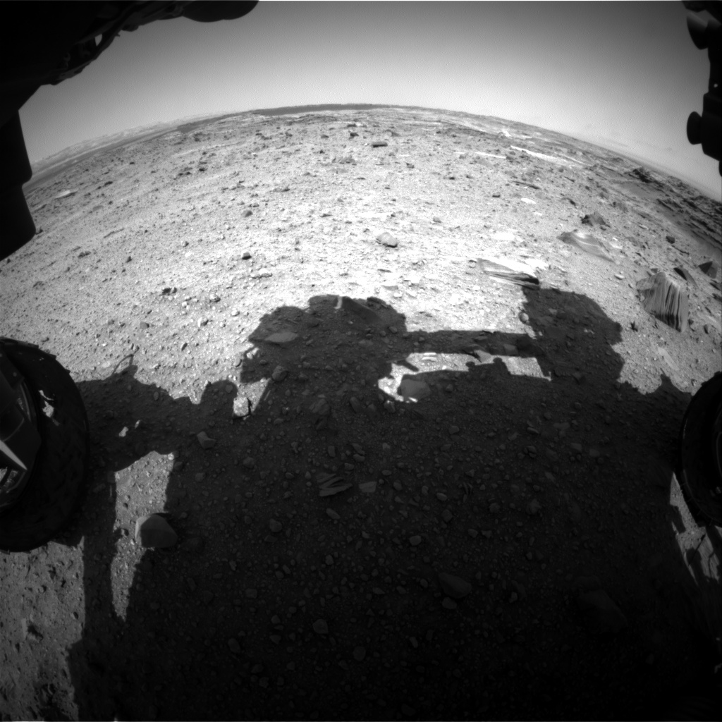 Nasa's Mars rover Curiosity acquired this image using its Front Hazard Avoidance Camera (Front Hazcam) on Sol 1100, at drive 2626, site number 49
