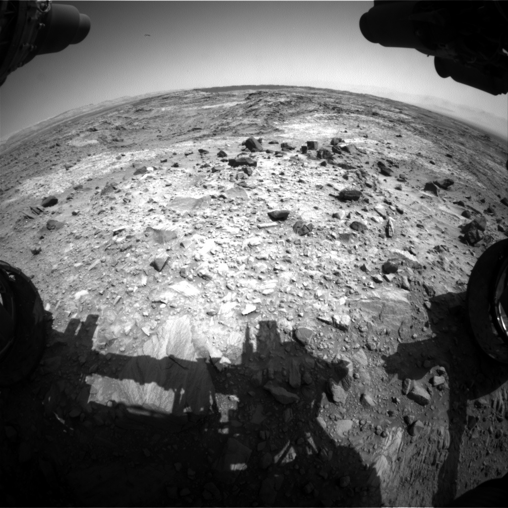 Nasa's Mars rover Curiosity acquired this image using its Front Hazard Avoidance Camera (Front Hazcam) on Sol 1100, at drive 2902, site number 49