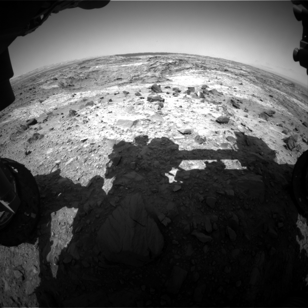 Nasa's Mars rover Curiosity acquired this image using its Front Hazard Avoidance Camera (Front Hazcam) on Sol 1101, at drive 2902, site number 49
