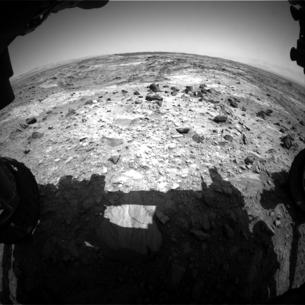 Nasa's Mars rover Curiosity acquired this image using its Front Hazard Avoidance Camera (Front Hazcam) on Sol 1104, at drive 2902, site number 49