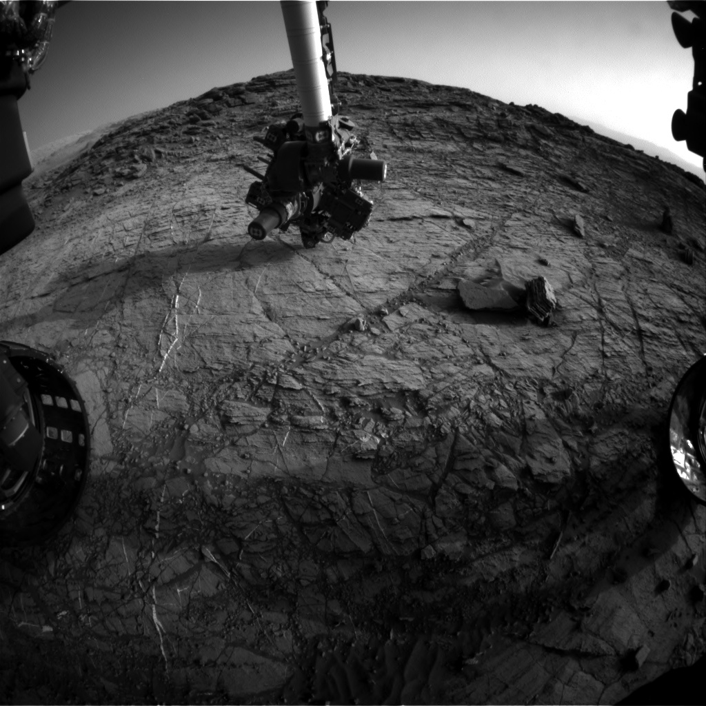 Nasa's Mars rover Curiosity acquired this image using its Front Hazard Avoidance Camera (Front Hazcam) on Sol 1105, at drive 0, site number 50