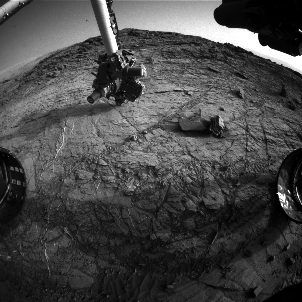Nasa's Mars rover Curiosity acquired this image using its Front Hazard Avoidance Camera (Front Hazcam) on Sol 1105, at drive 0, site number 50
