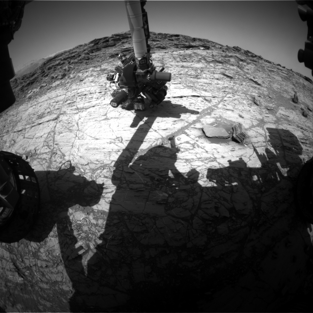 Nasa's Mars rover Curiosity acquired this image using its Front Hazard Avoidance Camera (Front Hazcam) on Sol 1106, at drive 0, site number 50