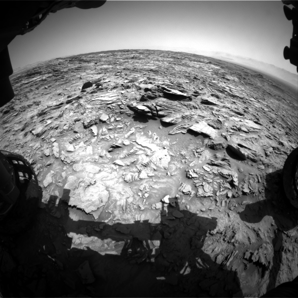 Nasa's Mars rover Curiosity acquired this image using its Front Hazard Avoidance Camera (Front Hazcam) on Sol 1106, at drive 114, site number 50