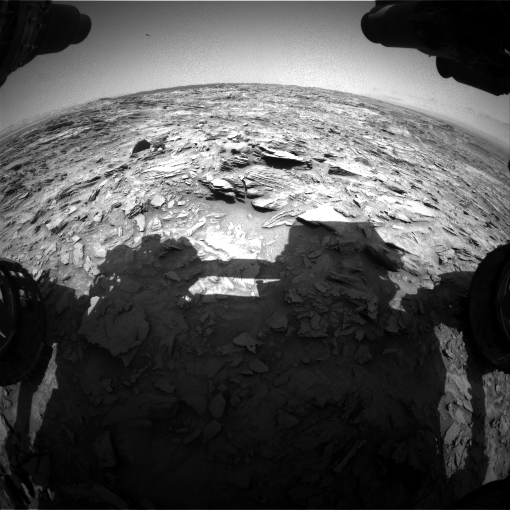 Nasa's Mars rover Curiosity acquired this image using its Front Hazard Avoidance Camera (Front Hazcam) on Sol 1107, at drive 114, site number 50