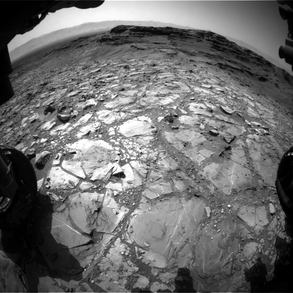 Nasa's Mars rover Curiosity acquired this image using its Front Hazard Avoidance Camera (Front Hazcam) on Sol 1108, at drive 322, site number 50