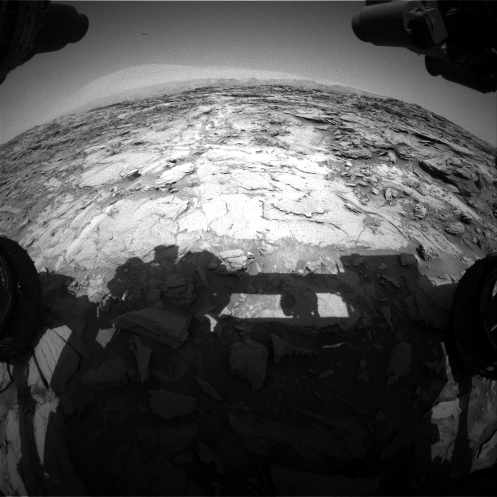 Nasa's Mars rover Curiosity acquired this image using its Front Hazard Avoidance Camera (Front Hazcam) on Sol 1113, at drive 592, site number 50