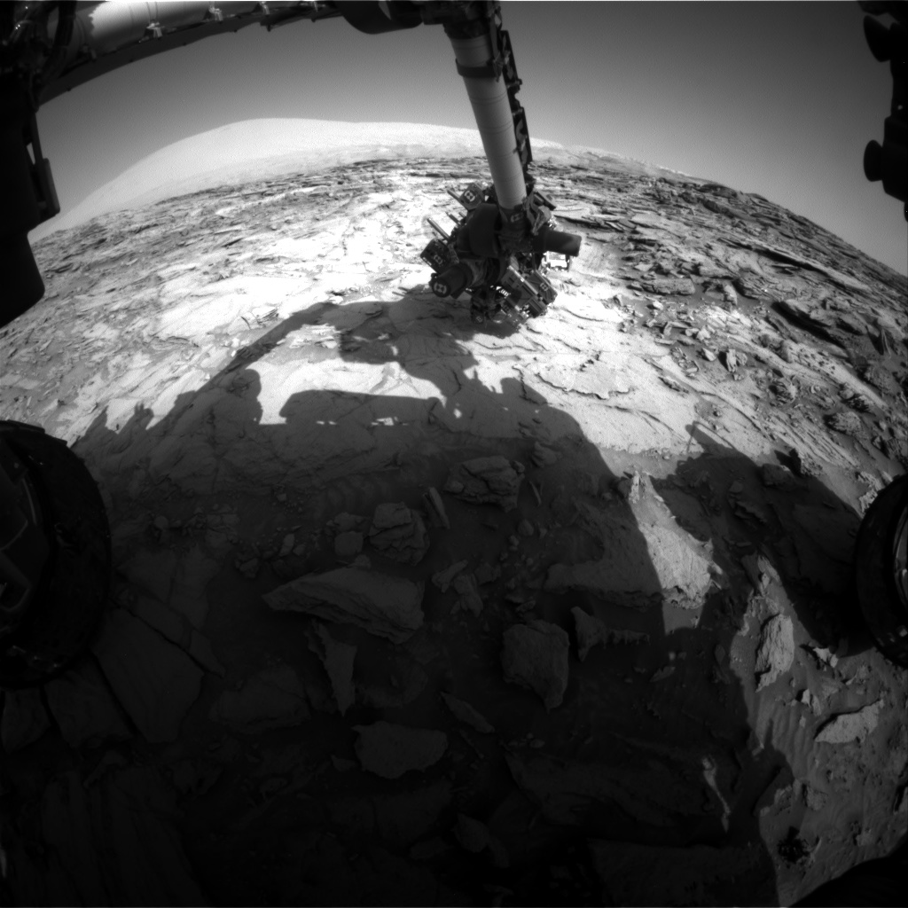 Nasa's Mars rover Curiosity acquired this image using its Front Hazard Avoidance Camera (Front Hazcam) on Sol 1116, at drive 592, site number 50