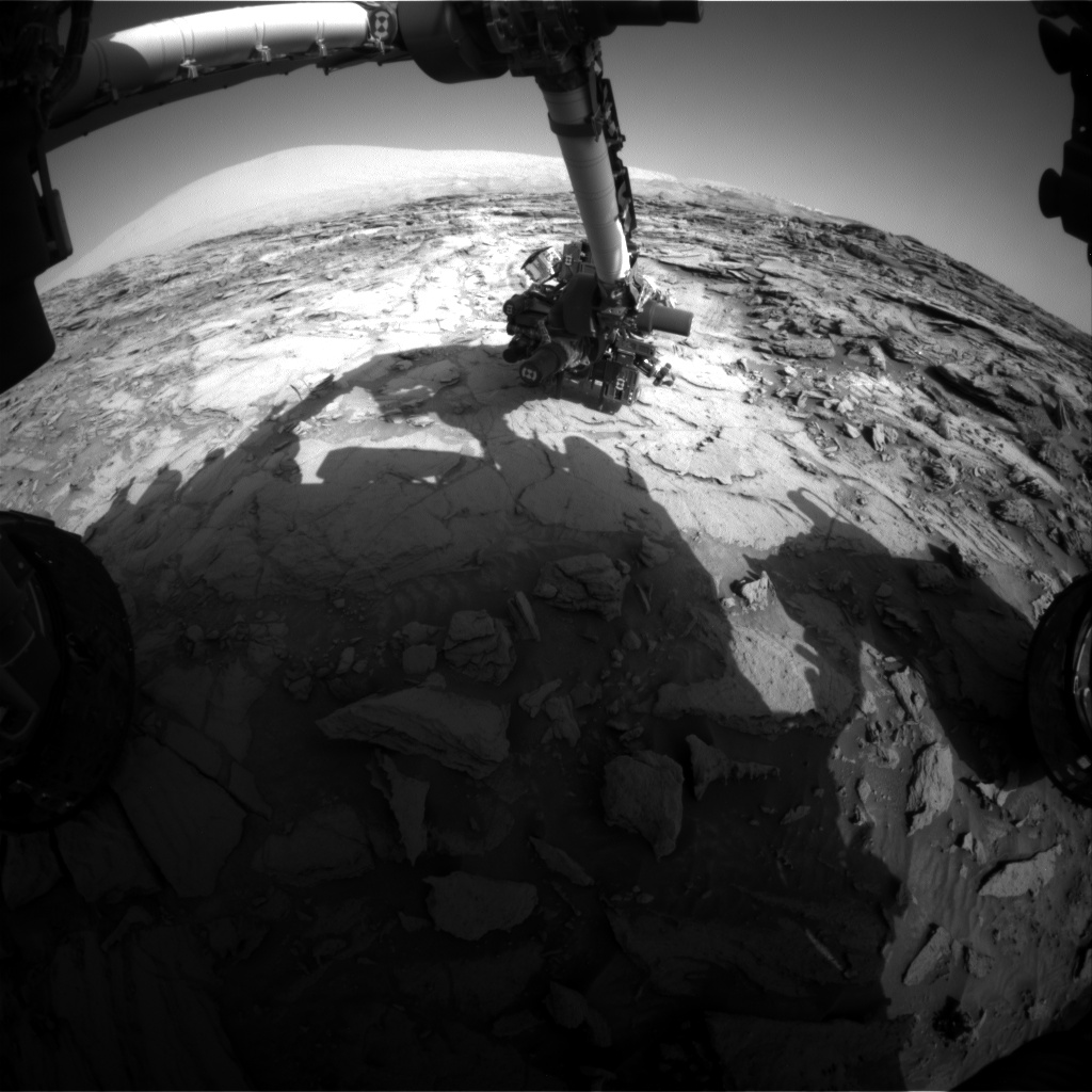 Nasa's Mars rover Curiosity acquired this image using its Front Hazard Avoidance Camera (Front Hazcam) on Sol 1116, at drive 592, site number 50