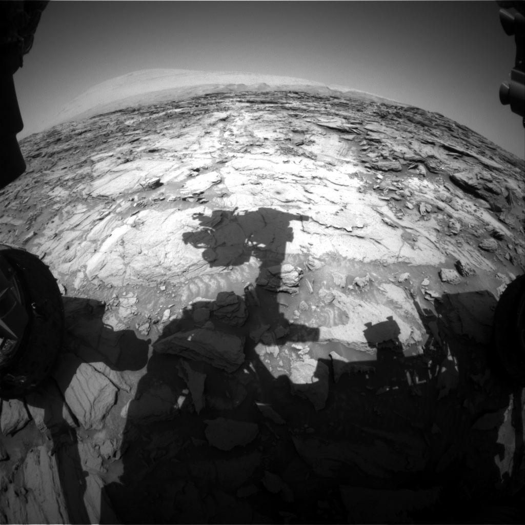 Nasa's Mars rover Curiosity acquired this image using its Front Hazard Avoidance Camera (Front Hazcam) on Sol 1117, at drive 592, site number 50