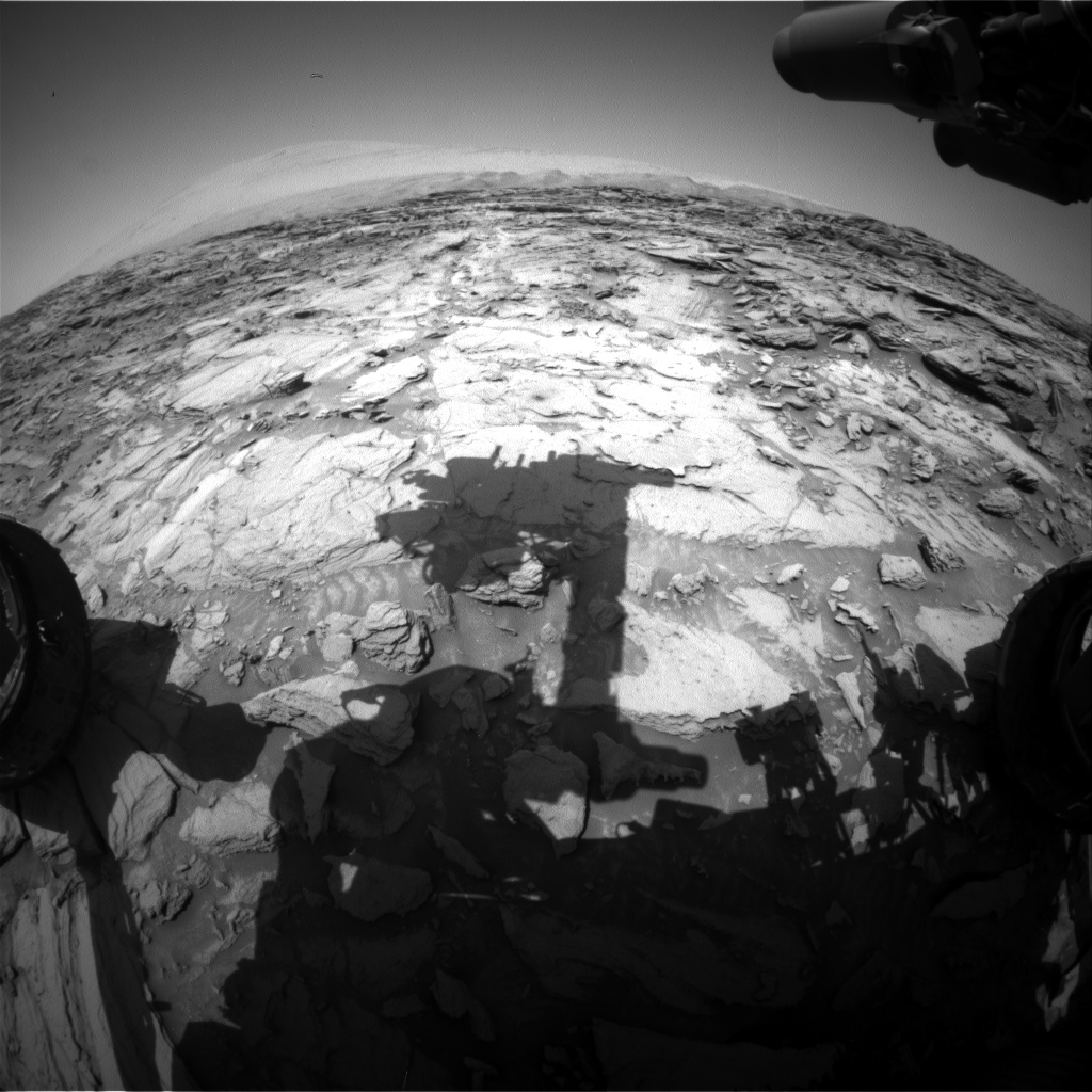 Nasa's Mars rover Curiosity acquired this image using its Front Hazard Avoidance Camera (Front Hazcam) on Sol 1118, at drive 592, site number 50