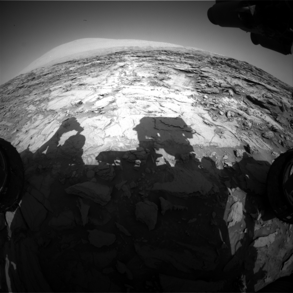 Nasa's Mars rover Curiosity acquired this image using its Front Hazard Avoidance Camera (Front Hazcam) on Sol 1120, at drive 592, site number 50
