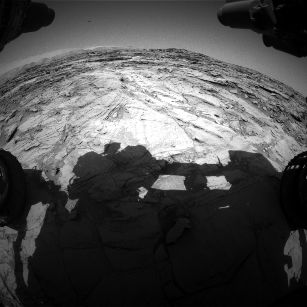 Nasa's Mars rover Curiosity acquired this image using its Front Hazard Avoidance Camera (Front Hazcam) on Sol 1128, at drive 676, site number 50