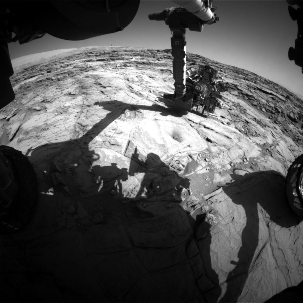 Nasa's Mars rover Curiosity acquired this image using its Front Hazard Avoidance Camera (Front Hazcam) on Sol 1137, at drive 676, site number 50