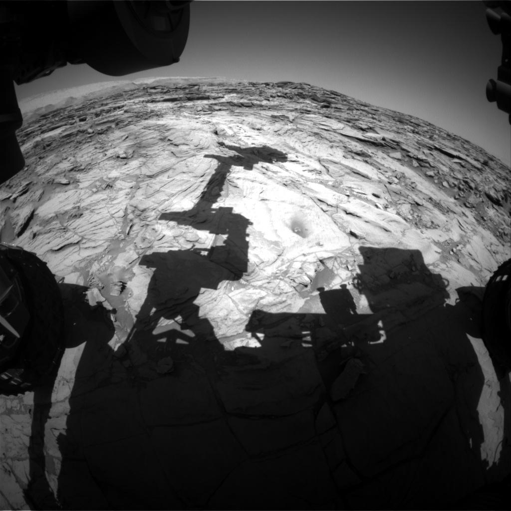 Nasa's Mars rover Curiosity acquired this image using its Front Hazard Avoidance Camera (Front Hazcam) on Sol 1138, at drive 676, site number 50