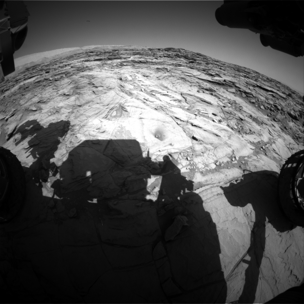 Nasa's Mars rover Curiosity acquired this image using its Front Hazard Avoidance Camera (Front Hazcam) on Sol 1140, at drive 676, site number 50