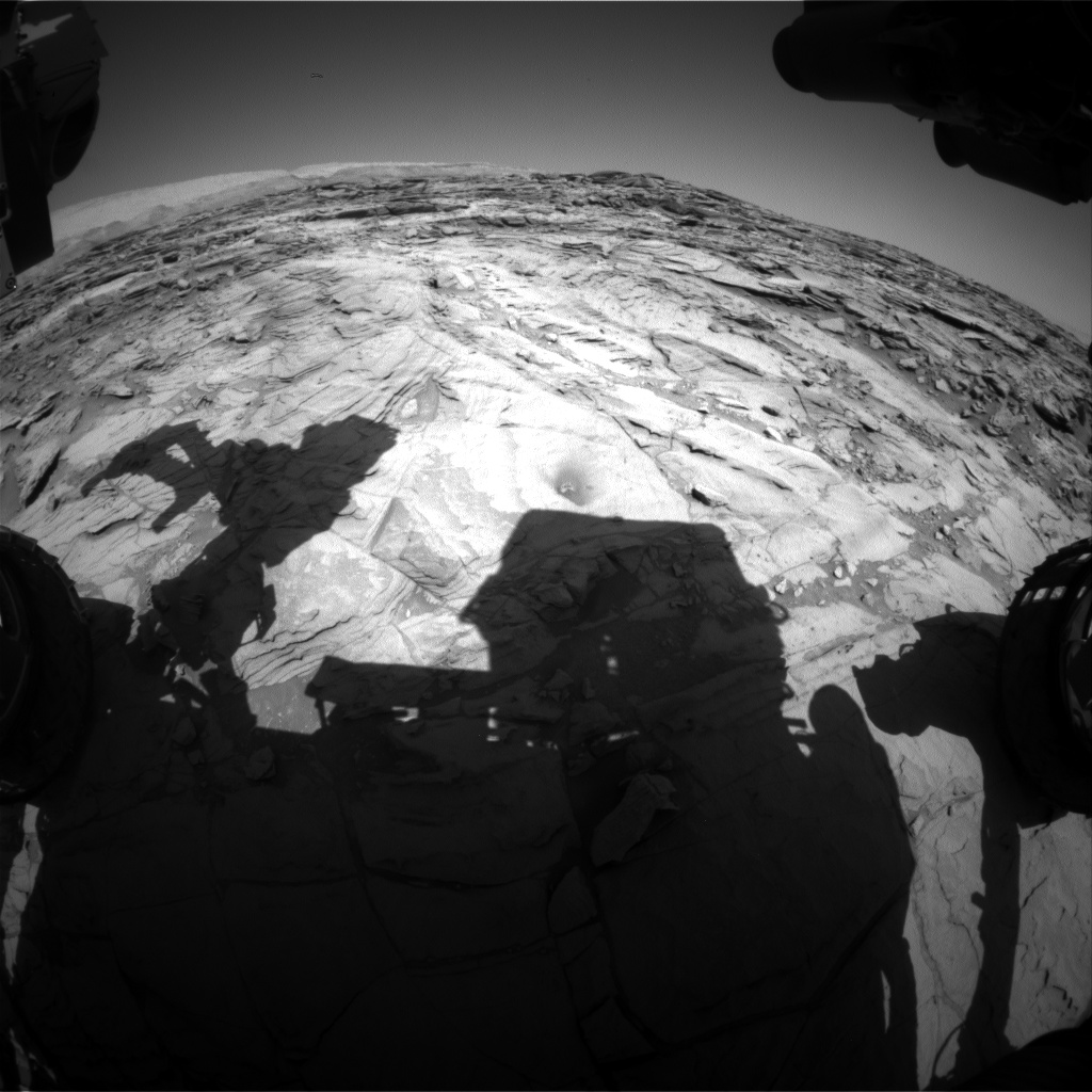 Nasa's Mars rover Curiosity acquired this image using its Front Hazard Avoidance Camera (Front Hazcam) on Sol 1141, at drive 676, site number 50