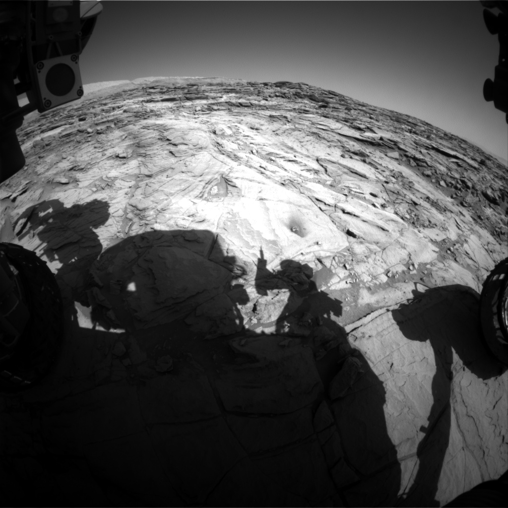 Nasa's Mars rover Curiosity acquired this image using its Front Hazard Avoidance Camera (Front Hazcam) on Sol 1142, at drive 676, site number 50
