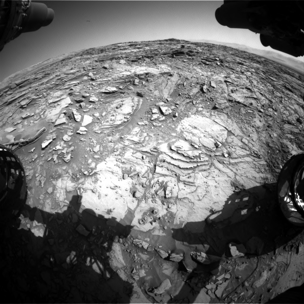 Nasa's Mars rover Curiosity acquired this image using its Front Hazard Avoidance Camera (Front Hazcam) on Sol 1144, at drive 848, site number 50