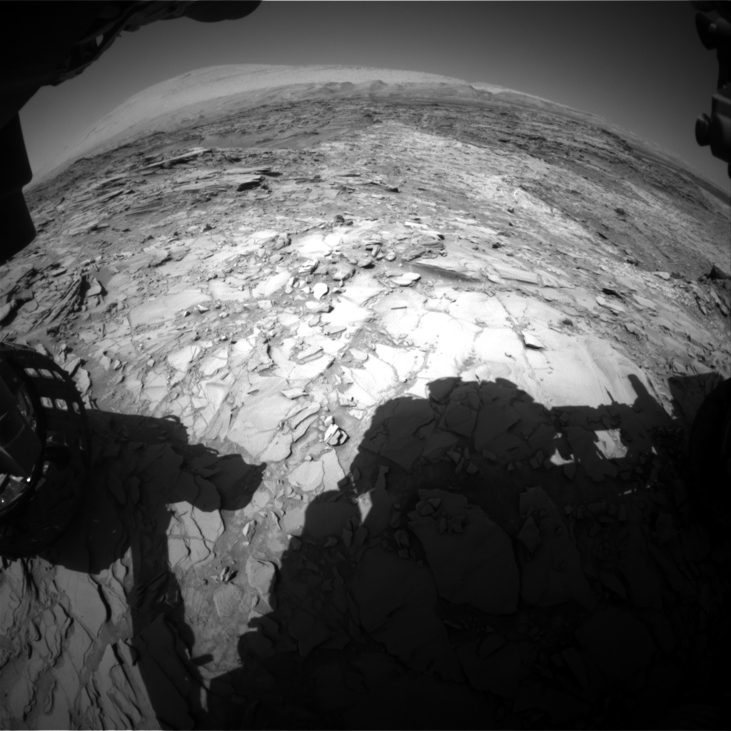 Nasa's Mars rover Curiosity acquired this image using its Front Hazard Avoidance Camera (Front Hazcam) on Sol 1152, at drive 1222, site number 50
